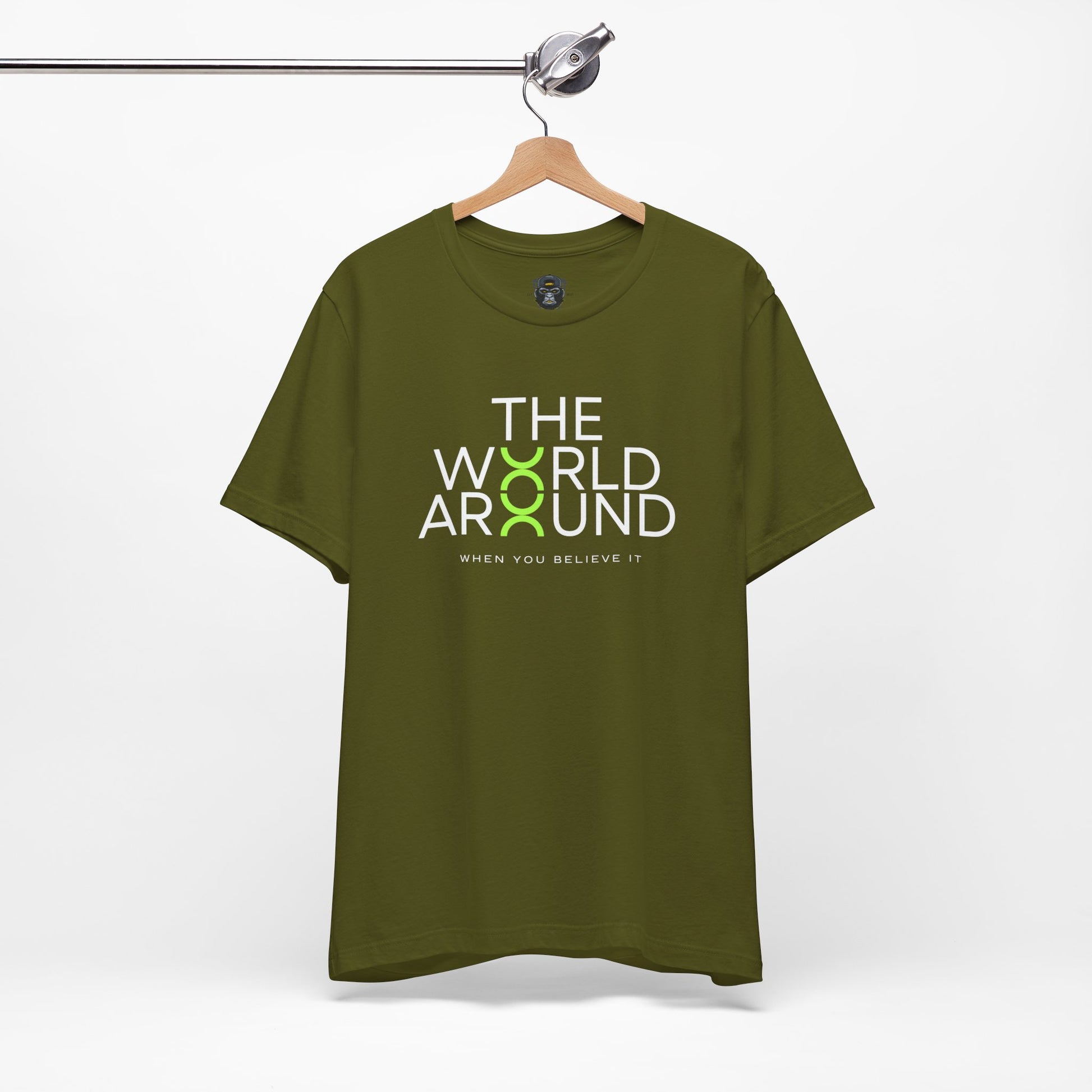 The World Around Tee - Motivational Quote Shirt, Casual Wear, Gift for Friends