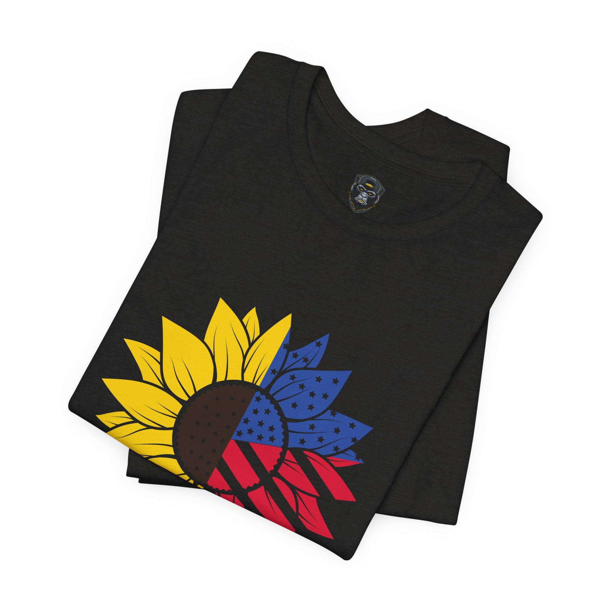 Patriotic Sunflower Tee, Celebrate Freedom T-Shirt, 4th of July Shirt, Unisex Independence Day Top