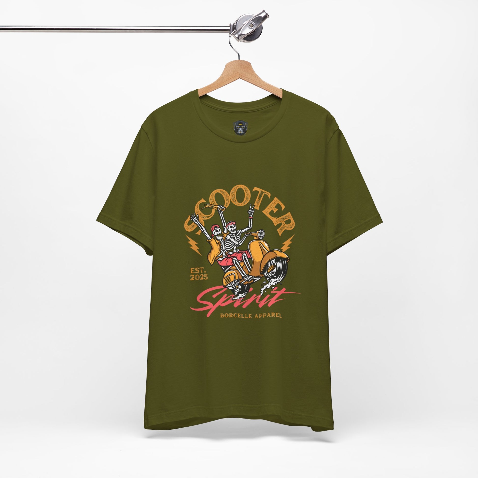 Scooter Spirit Jersey Tee, Motorcycle T-Shirt, Biker Apparel, Casual Fashion