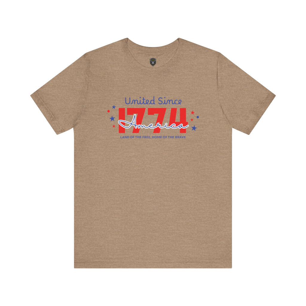 Patriotic Short, United Since 1776, USA Pride T-Shirt, Independence Day Gift
