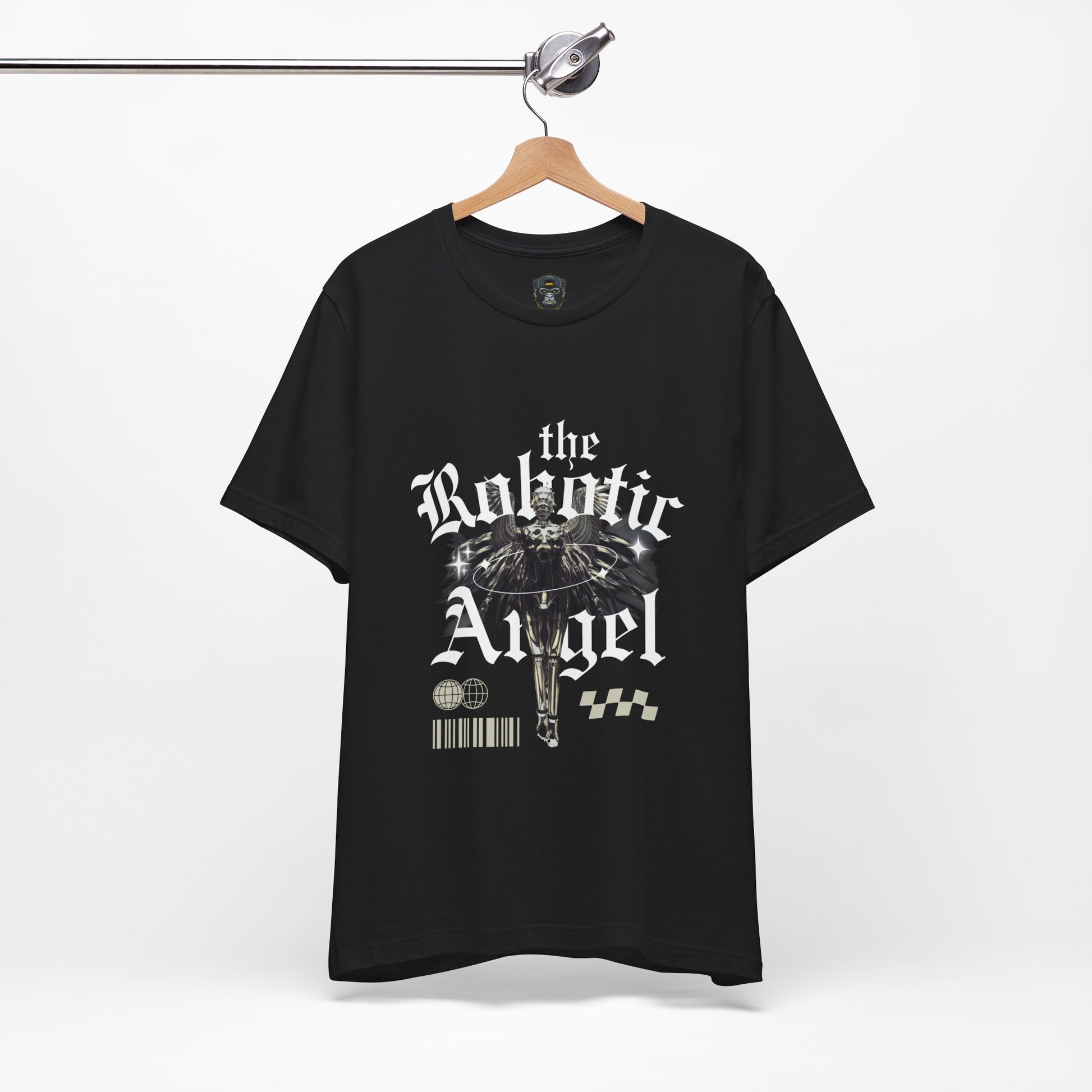 Gothic Graphic Tee - The Robotic Angel, Fashion Shirt, Edgy Streetwear