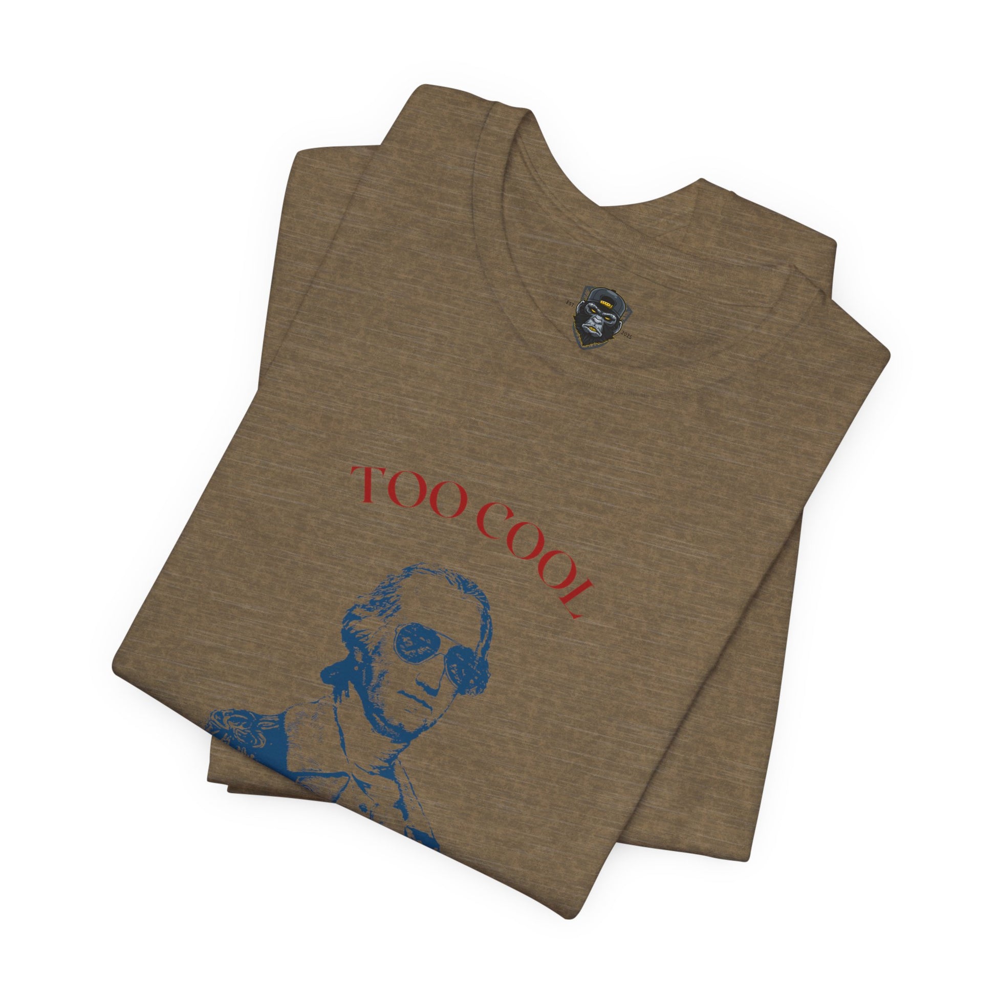 4th of July Vintage Graphic Tee - Too Cool for British Rule, Patriotic T-Shirt