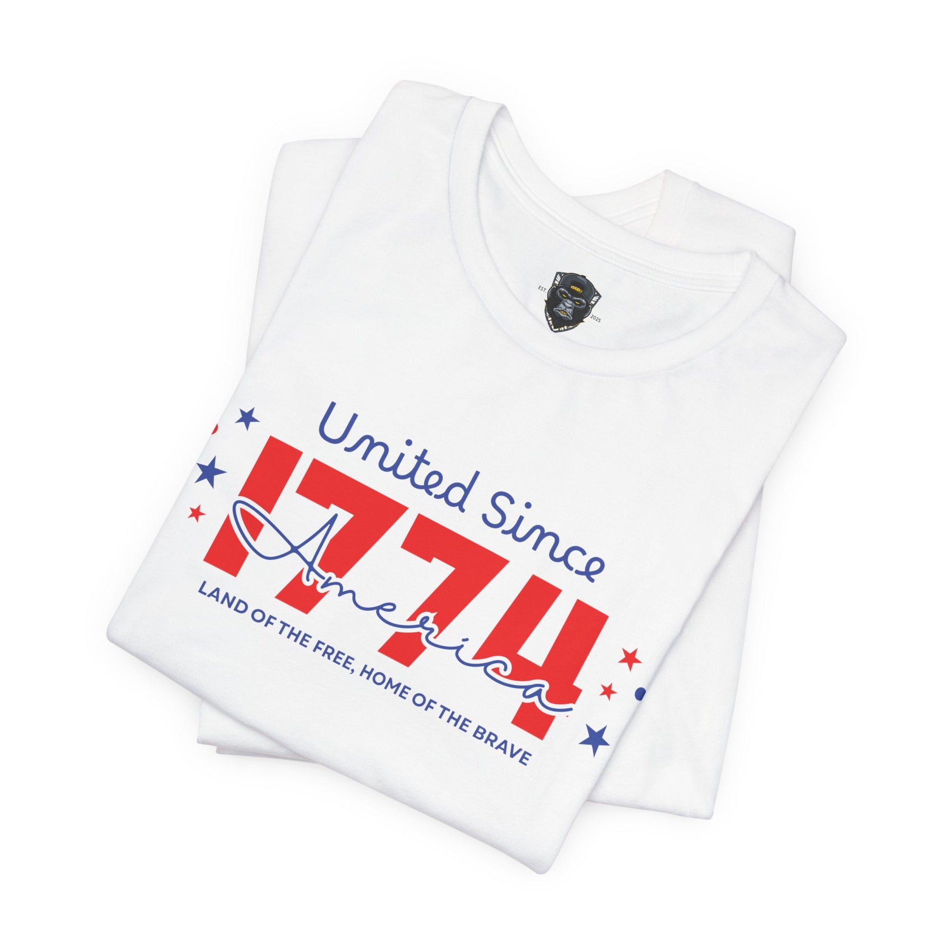 Patriotic Short, United Since 1776, USA Pride T-Shirt, Independence Day Gift