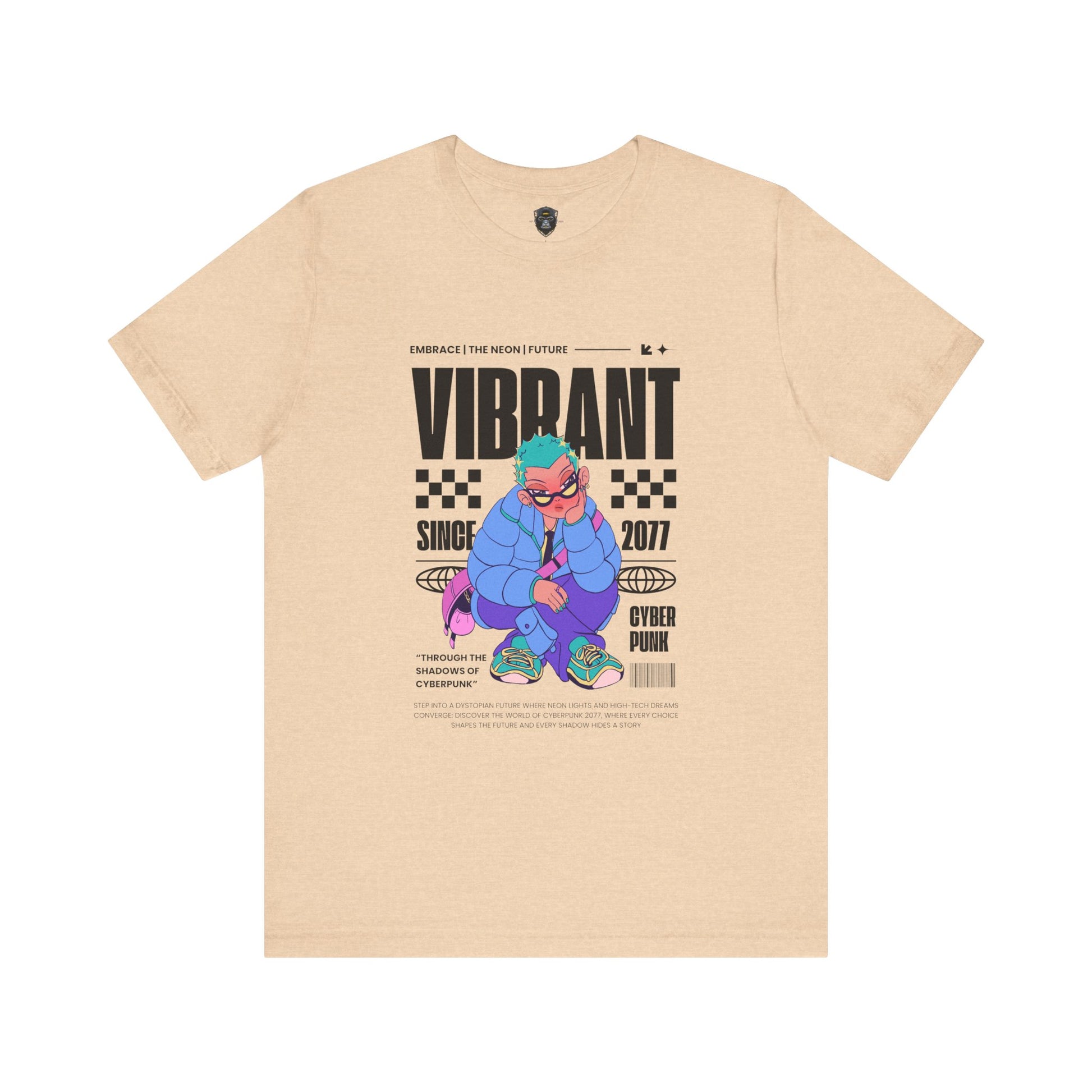 Vibrant Graphic Tee | Retro Style Unisex Jersey Shirt, Trendy T-Shirt, Streetwear