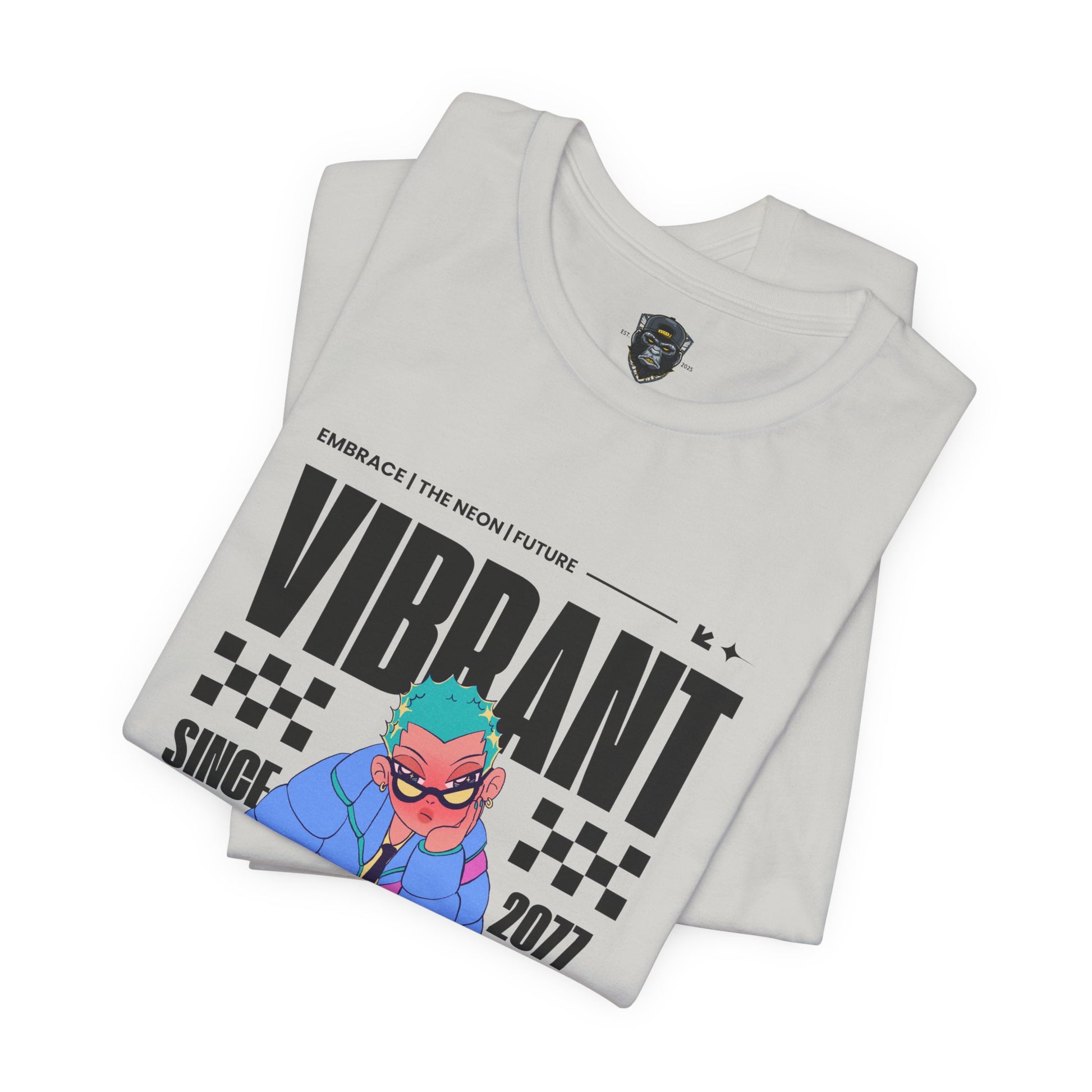 Vibrant Graphic Tee | Retro Style Unisex Jersey Shirt, Trendy T-Shirt, Streetwear