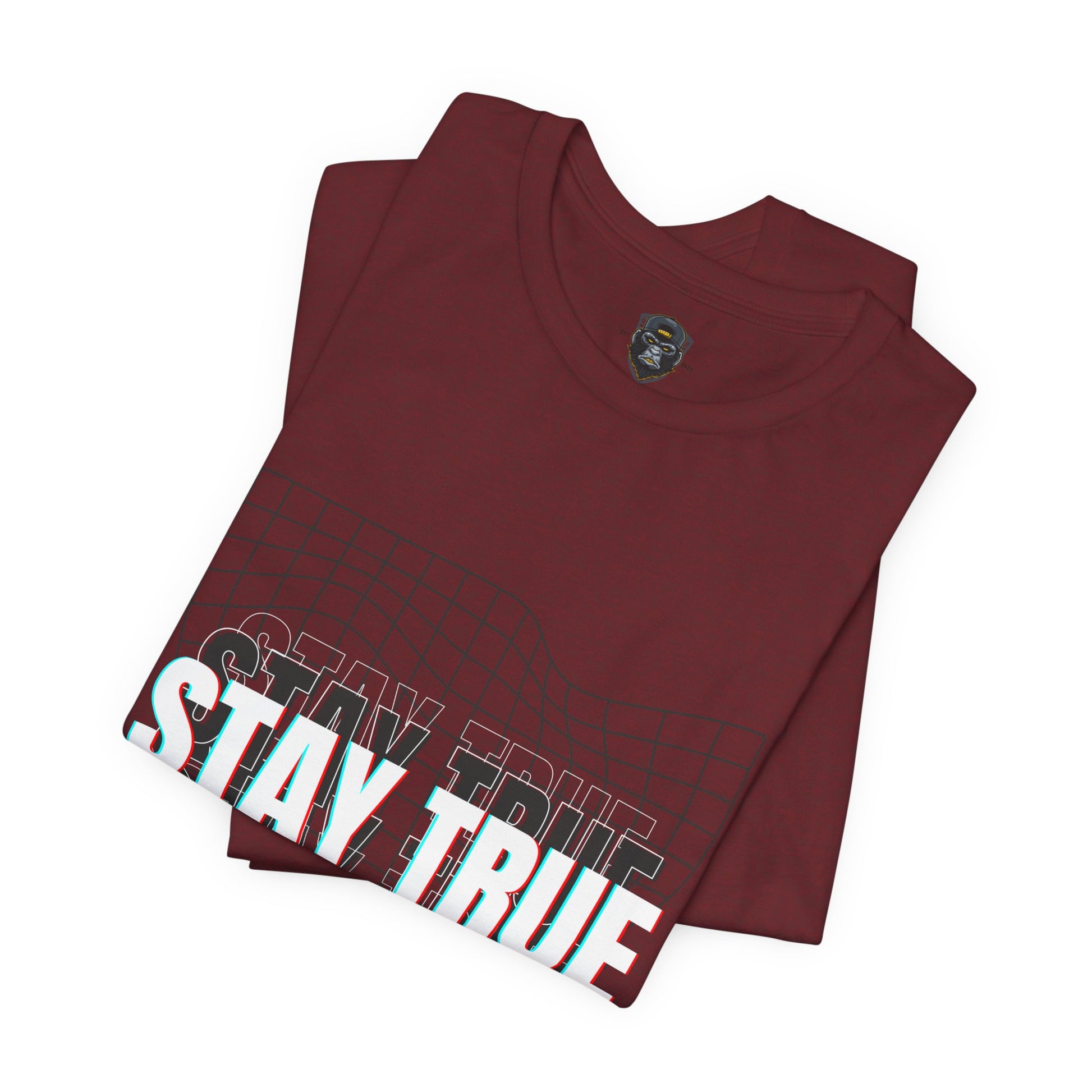 Stay True Jersey Tee, Motivational Graphic Shirt, Trendy Gift for Teens