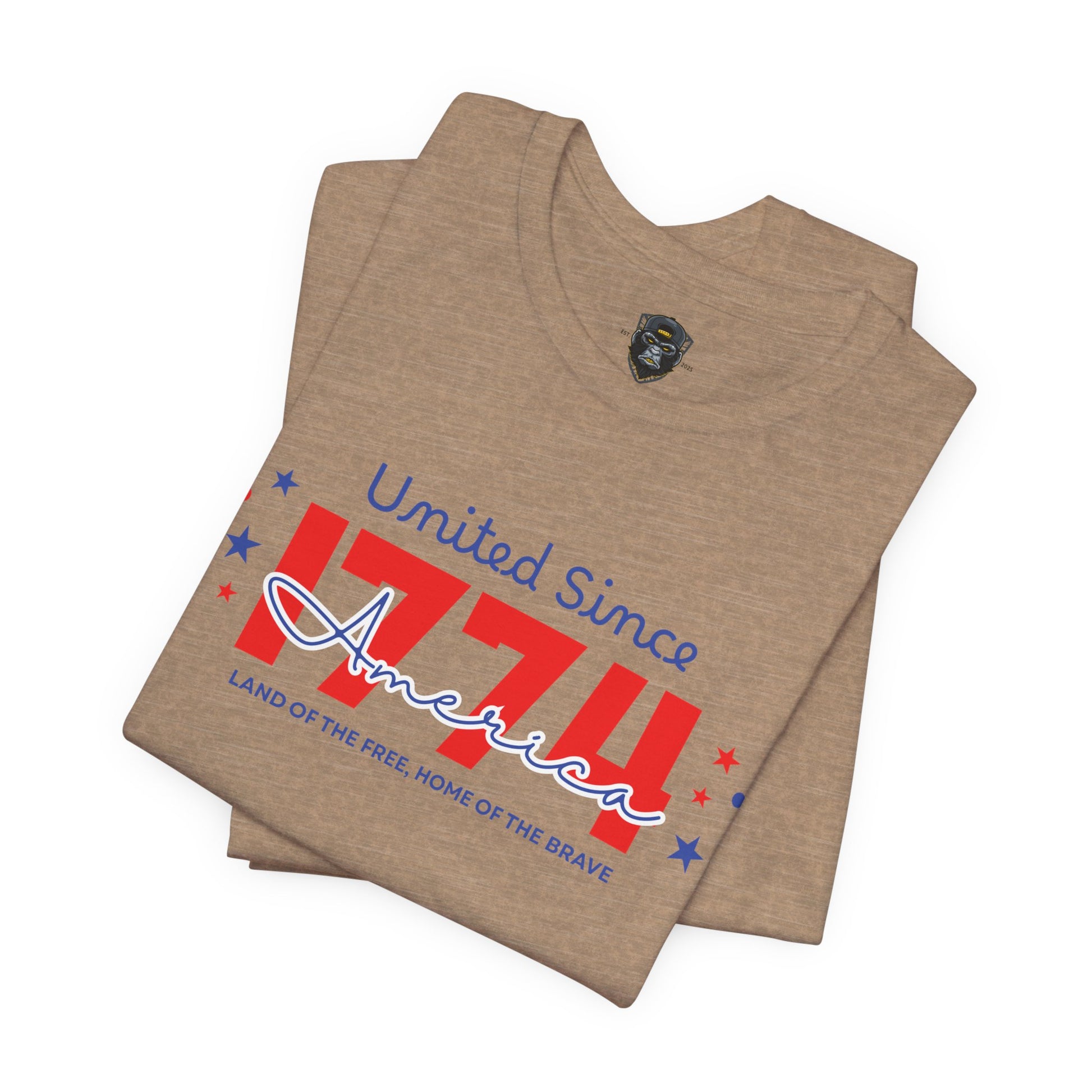 Patriotic Short, United Since 1776, USA Pride T-Shirt, Independence Day Gift