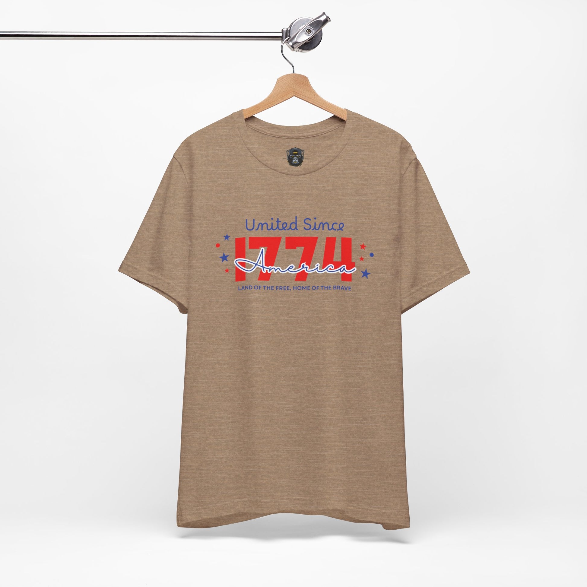 Patriotic Short, United Since 1776, USA Pride T-Shirt, Independence Day Gift