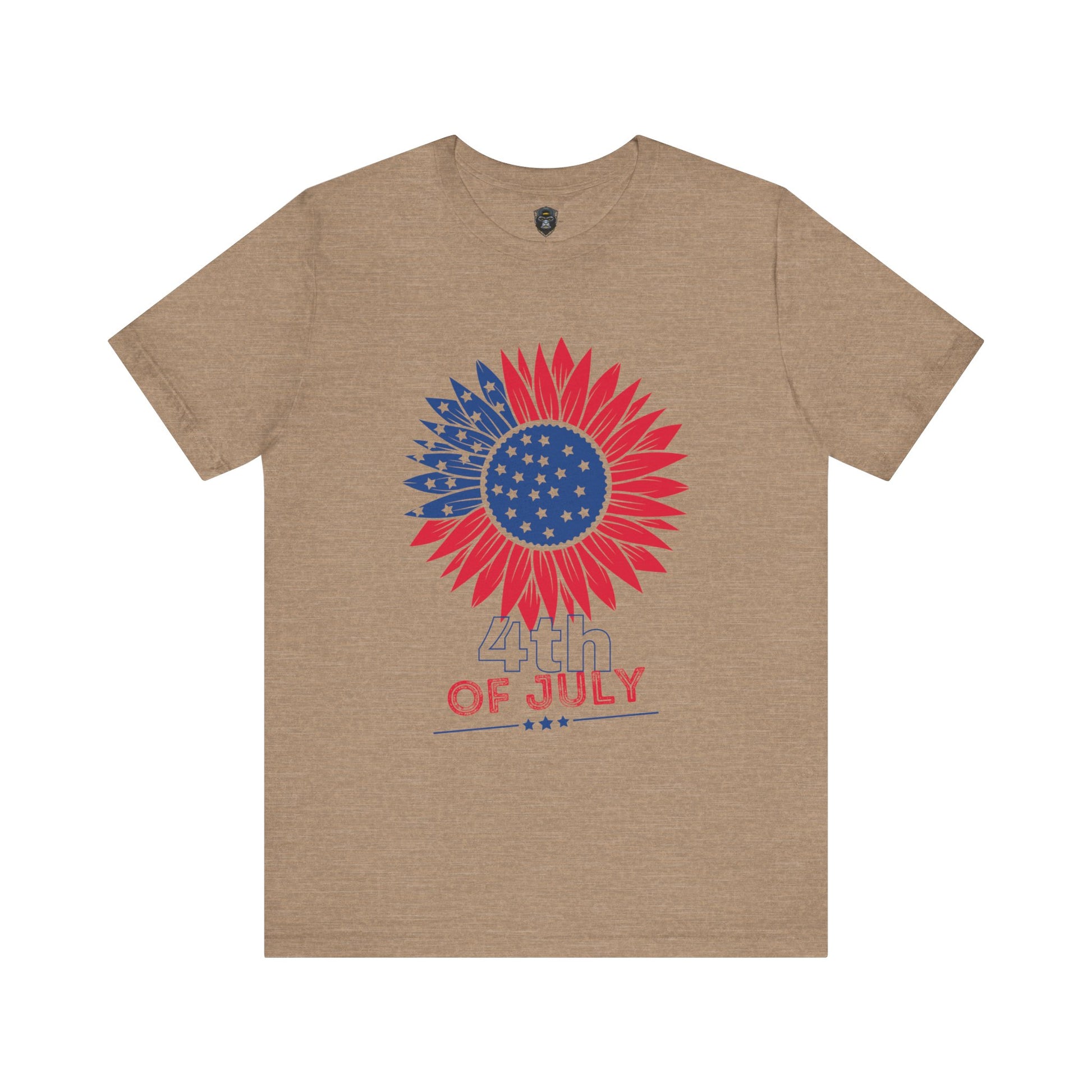 Patriotic Floral Tee, 4th of July T-Shirt, Unisex Graphic Shirt, Summer Festival Wear