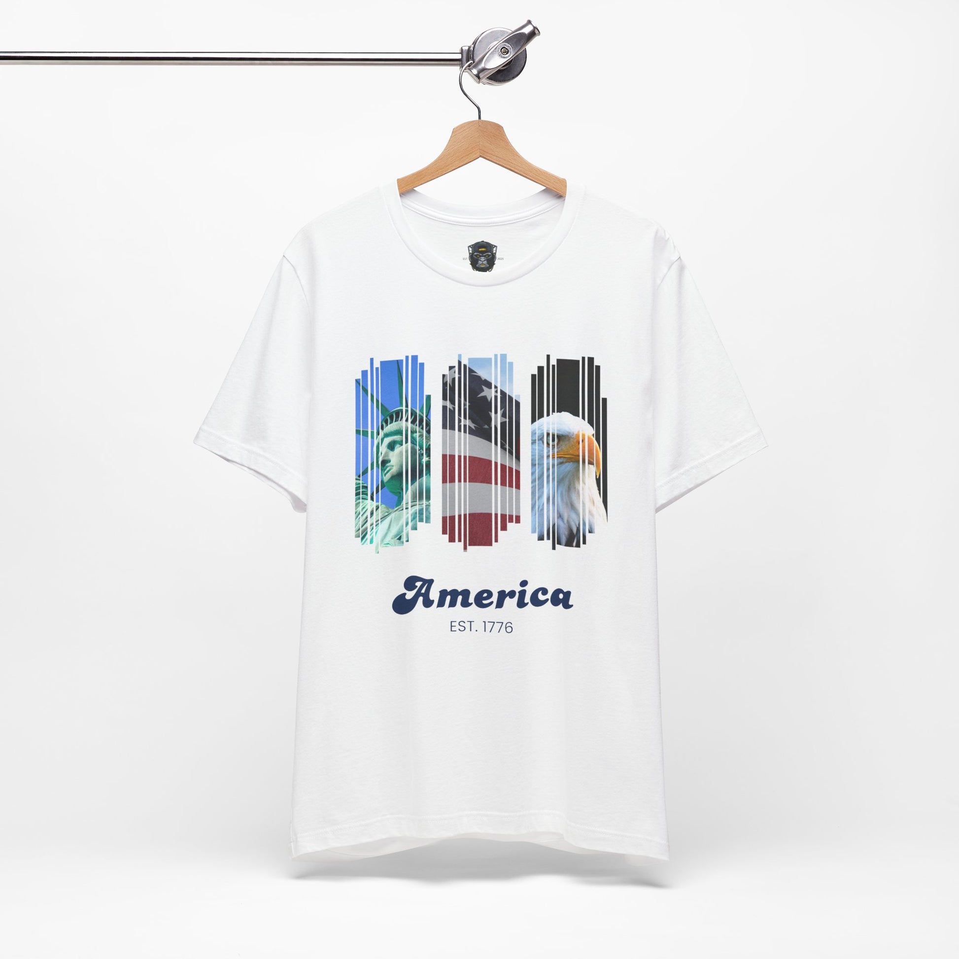 Patriotic T-Shirt, USA Pride Top, Independence Day Apparel, 4th of July Outfit