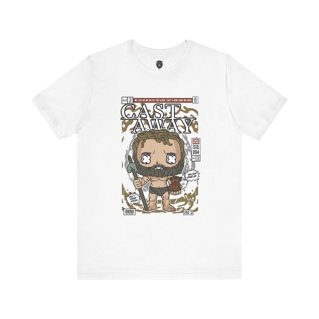 Cast Away Graphic Tee, Fun Movie T-Shirt, Casual Wear, Gift for Movie Lovers