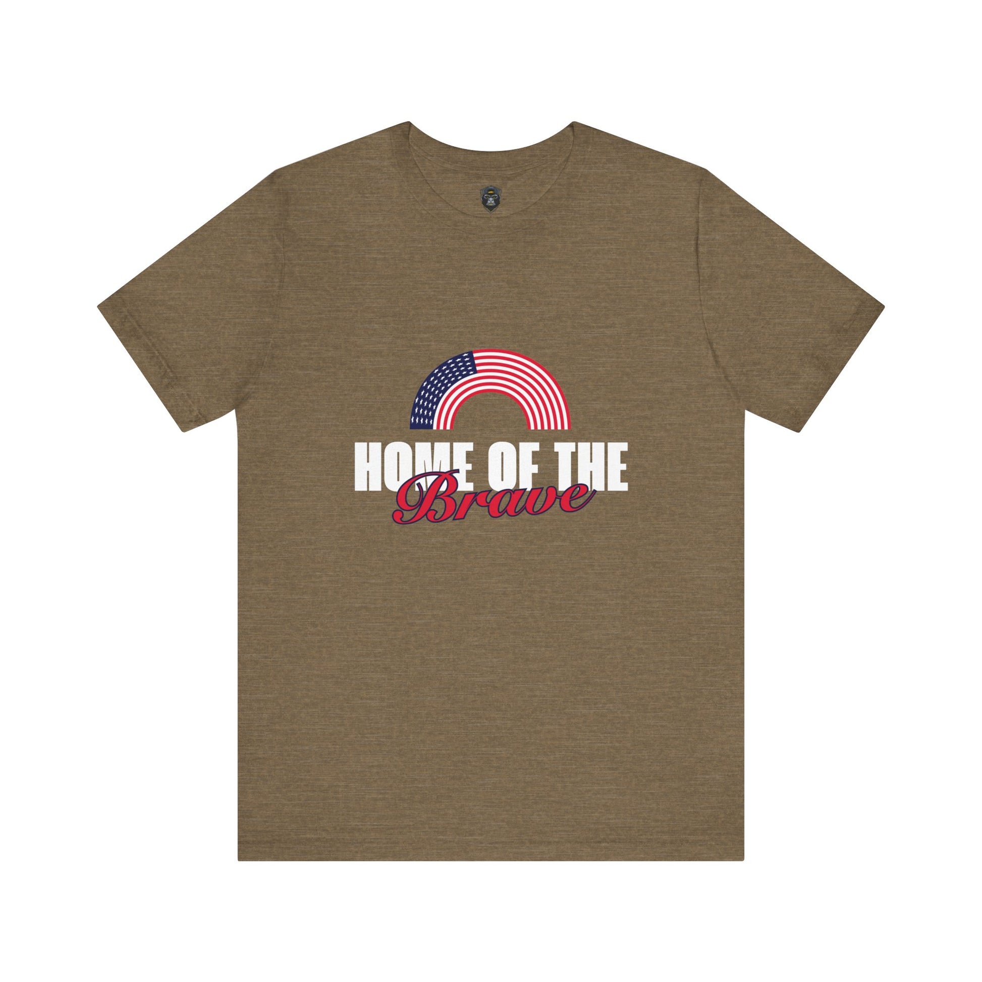 Patriotic Graphic Tee – Home of the Brave, Casual Shirt, Independence Day Gift