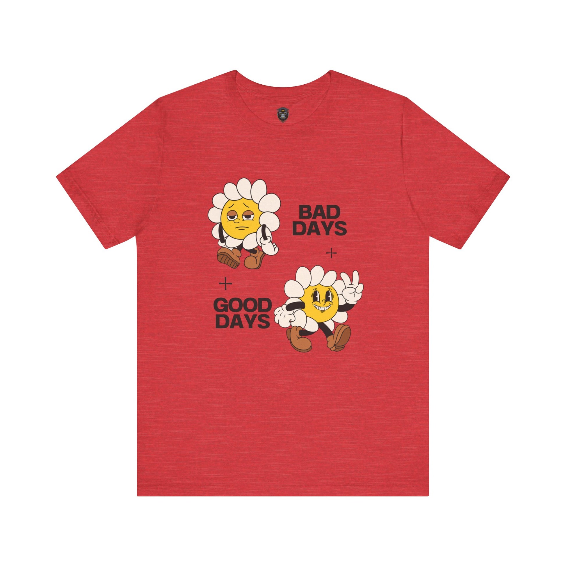 Sunflower Mood Tee - Bad Days + Good Days, Feel-Good Shirt, Casual Wear