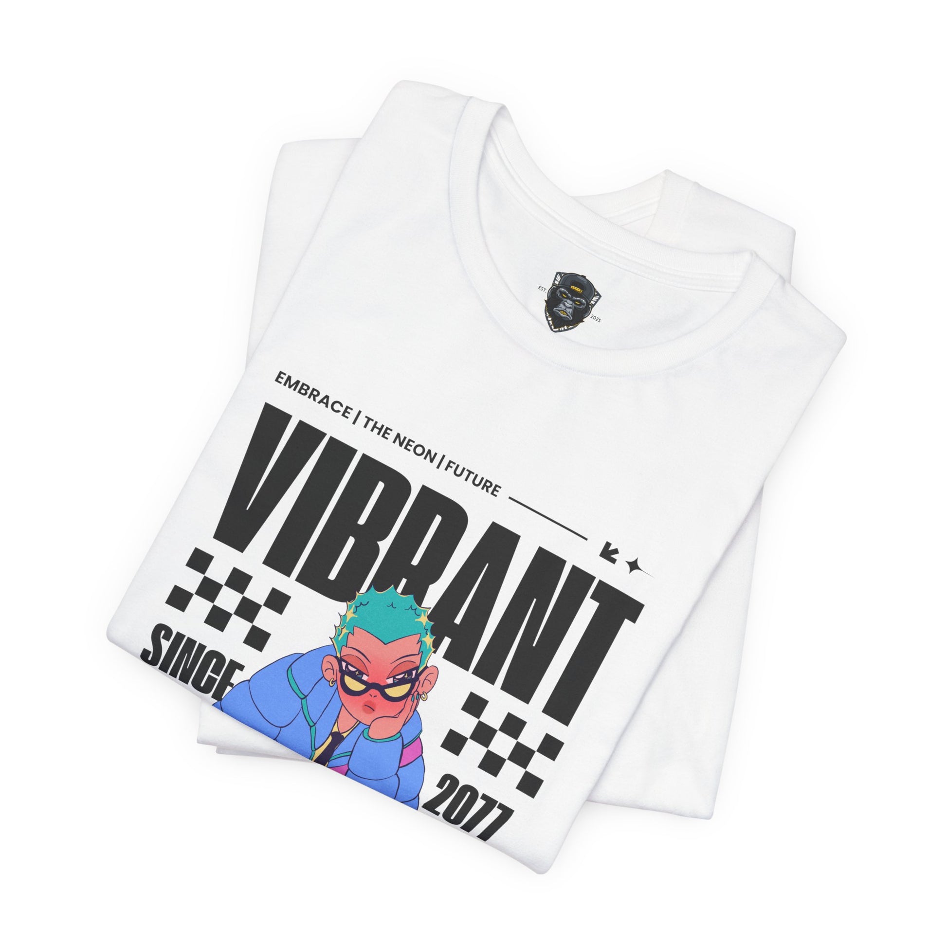 Vibrant Graphic Tee | Retro Style Unisex Jersey Shirt, Trendy T-Shirt, Streetwear