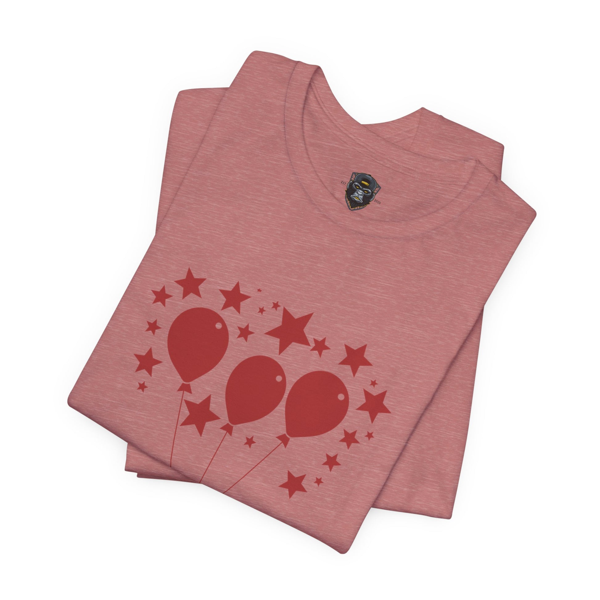 Celebrate Freedom Balloon Tee, Unisex Jersey Tee, July 4th Shirt, Party Wear