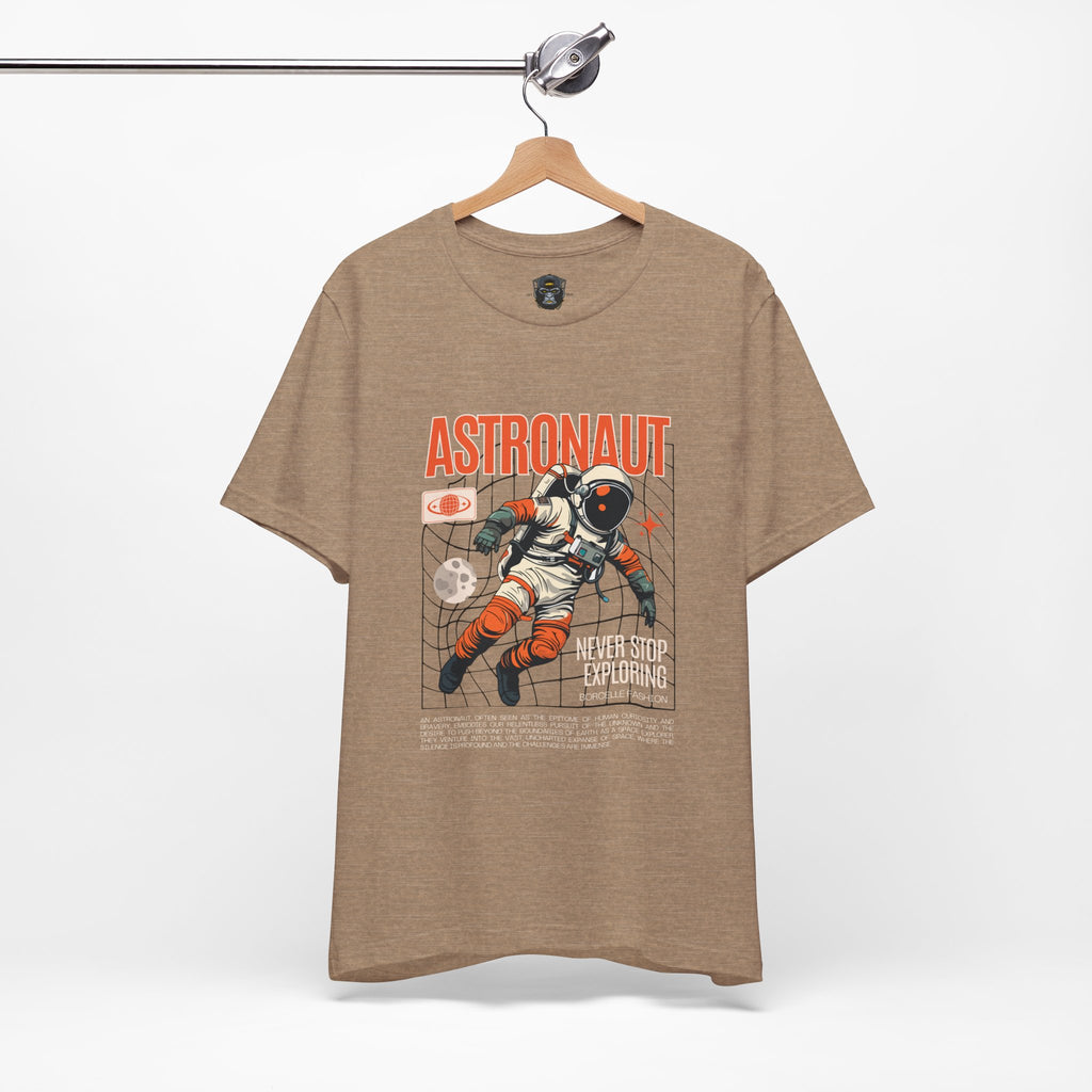 Astronaut Exploration Tee, Space Graphic Shirt, Adventure Gift, Sci-Fi Fan Apparel