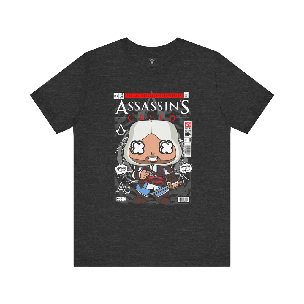 Assassin's Creed Comic Style Unisex Tee, Gamer T-Shirt, Video Game Apparel