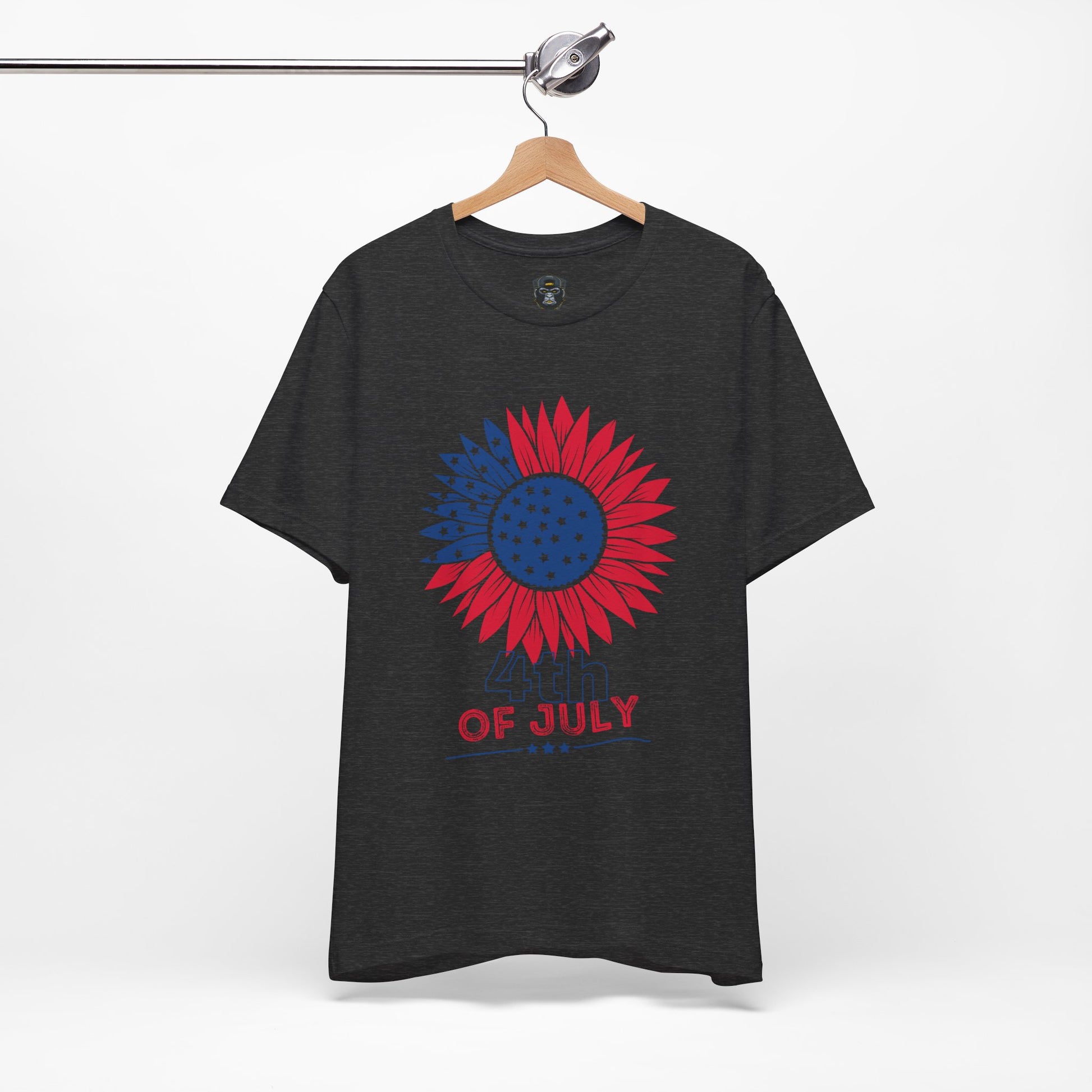 Patriotic Floral Tee, 4th of July T-Shirt, Unisex Graphic Shirt, Summer Festival Wear