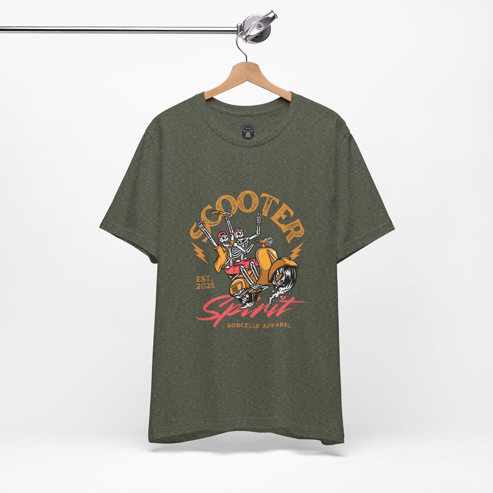 Scooter Spirit Jersey Tee, Motorcycle T-Shirt, Biker Apparel, Casual Fashion