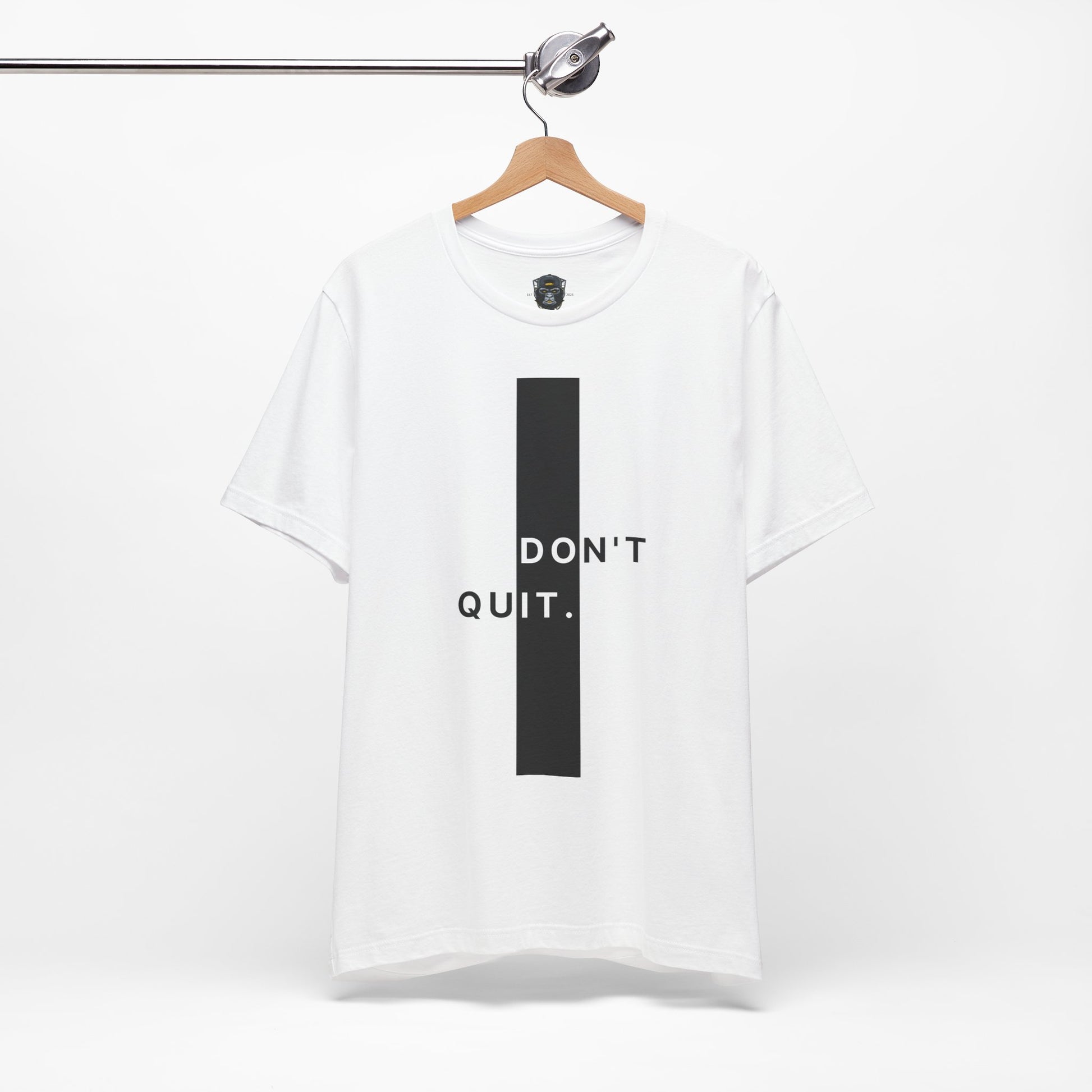 Inspirational Jersey Tee, Motivational Shirt, Don't Quit Apparel, Fitness Gift