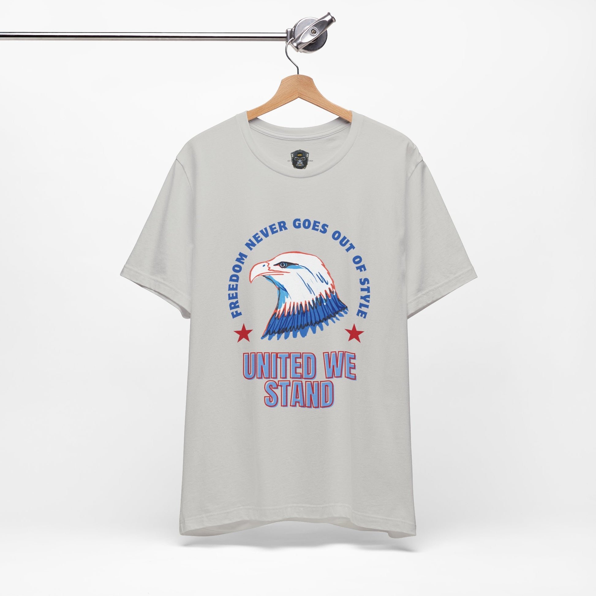 Patriotic Eagle Tee, Freedom Never Goes Out of Style Shirt, USA Pride Apparel, 4th of July Gift