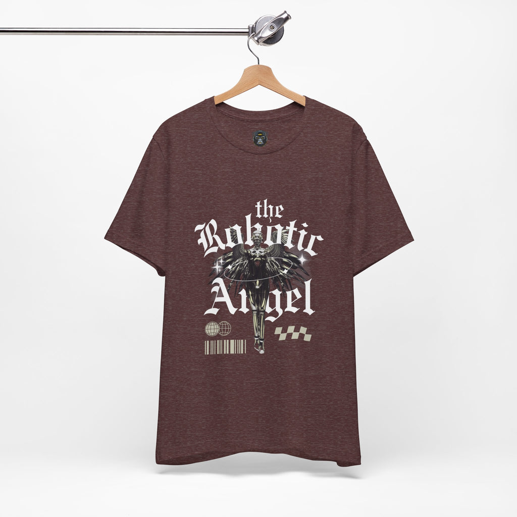 Gothic Graphic Tee - The Robotic Angel, Fashion Shirt, Edgy Streetwear