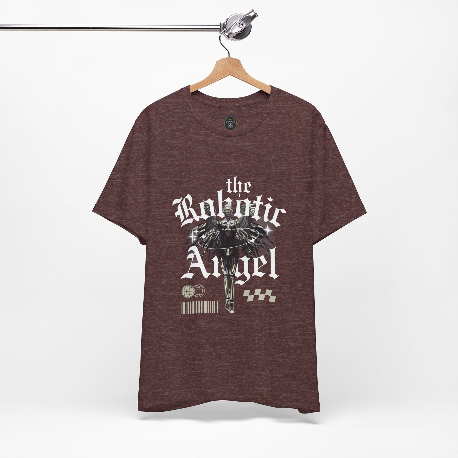 Gothic Graphic Tee - The Robotic Angel, Fashion Shirt, Edgy Streetwear