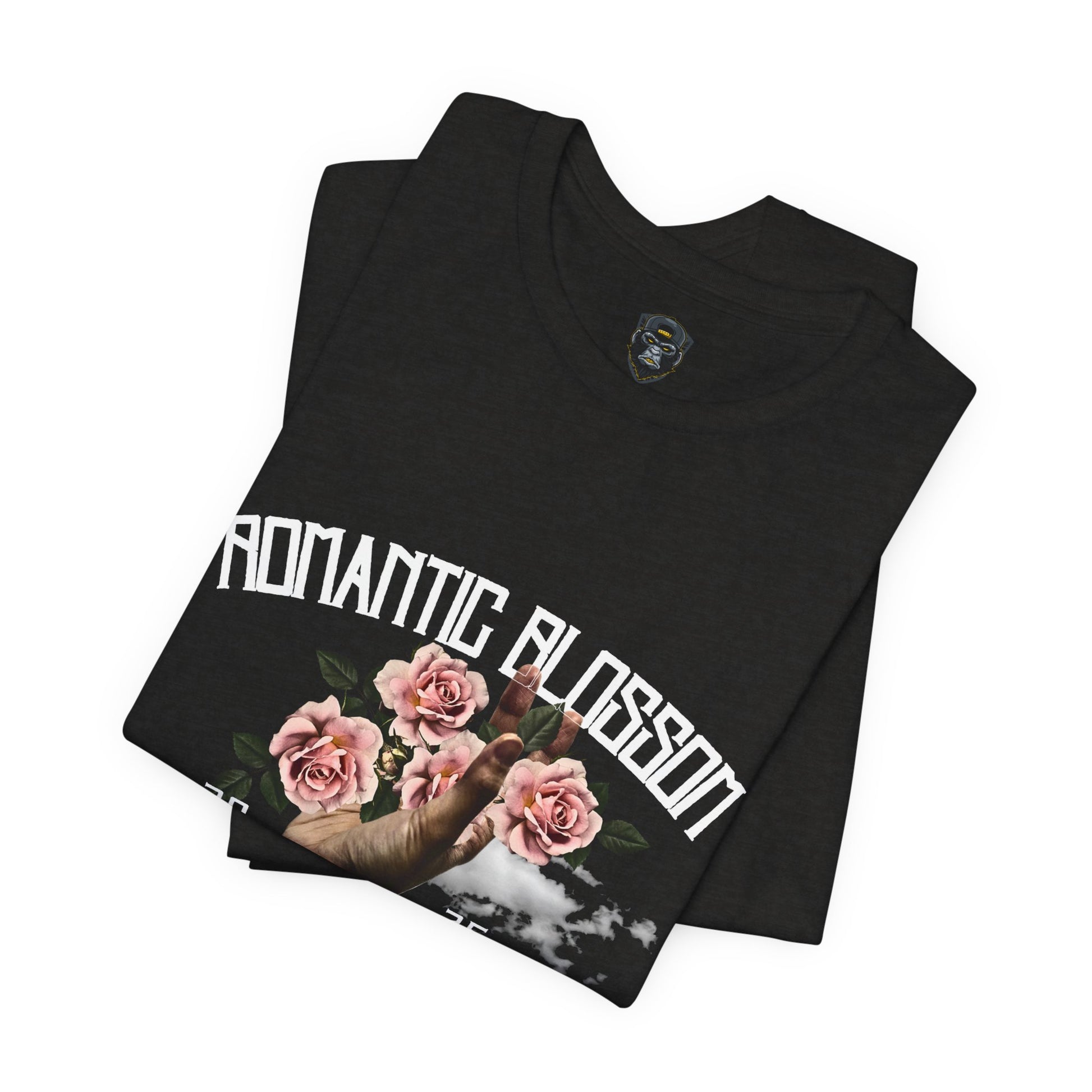 Romantic Blossom Jersey Tee, Trendy Graphic Tee, Floral T-Shirt
