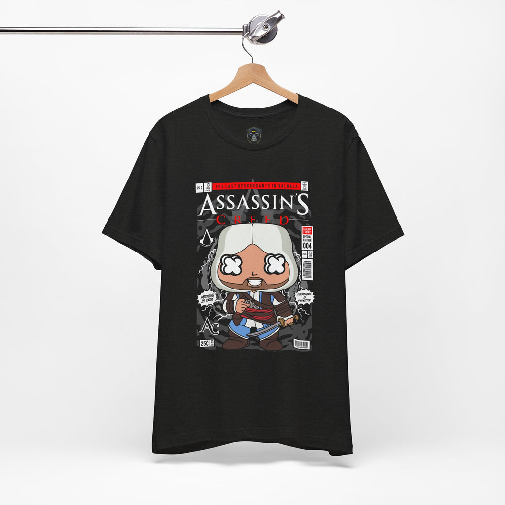 Assassin's Creed Comic Style Unisex Tee, Gamer T-Shirt, Video Game Apparel