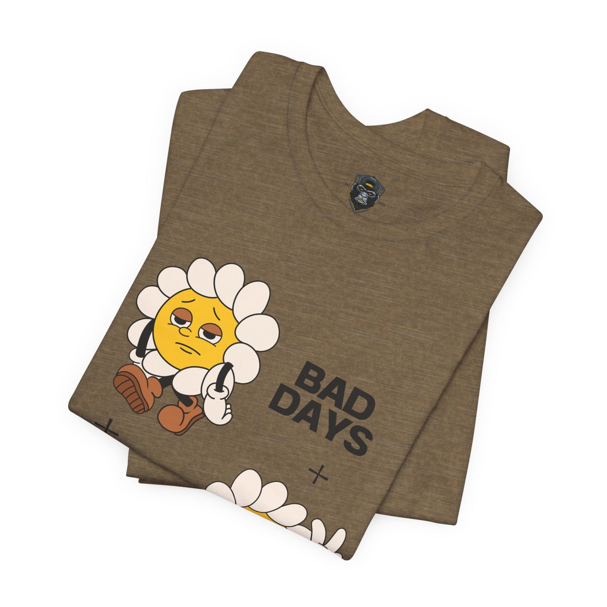 Sunflower Mood Tee - Bad Days + Good Days, Feel-Good Shirt, Casual Wear